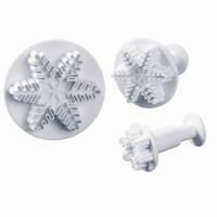 MARTELLATO SRL Вырубка 40-W010S (с выталкивателем и рельефным рисунком, снежинка, 3 шт., 25/40/56мм)