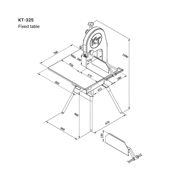 Пила ленточная Koneteollisuus (KT) КТ-325