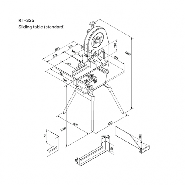 Пила ленточная Koneteollisuus (KT) КТ-325
