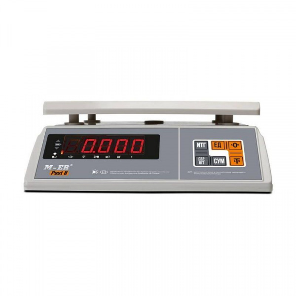 Весы фасовочные MERTECH M-ER 326 AFU-6.01 "Post II" LED USB-COM